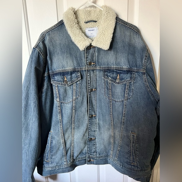 Old Navy Jackets & Coats Mens Old Navy Sherpa Lined Jean Jacket